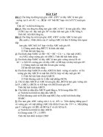 BÀI TẬP THỂ TÍCH