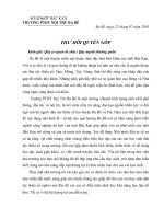 THƯ MỜI QUYÊN GÓP