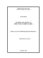 phân cụm từ đồng nghĩa