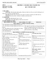 Giáo án 9 c1 ba cột đã sửa và dùng nh 200- 2010