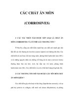 CÁC CHẤT ĂN MÒN (CORROSIVES) ppsx