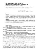 SỬ DỤNG PHẦN MỀM MATHCAD TRONG THIẾT KẾ MỚI MẶT ĐƯỜNG Ô TÔ THEO PHƯƠNG PHÁP AASHTO pptx