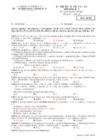 Đề thi thử đại học môn hóa học trường THPT Nguyễn Đăng Đạo pps