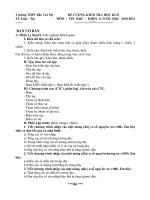 Đề cương kiểm tra lớp 11 học kỳ II - Môn Tin học ( cơ bản ) ppsx