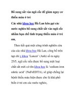 Bổ sung sắt vào ngũ cốc để giảm nguy cơ thiếu máu ở trẻ pot