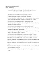 Câu hỏi ôn tập thi tốt nghiệp cử nhân triết học năm 2010 docx