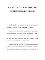 NGỘ ĐỘC THUỐC CHỐNG TRẦM CẢM pptx