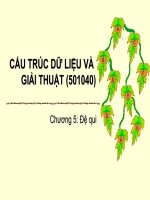 Cấu trúc dữ liệu và giải thuật (chương 5) pdf