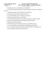 Đề cương kiểm tra lớp 12 học kỳ II - Môn Tin học doc