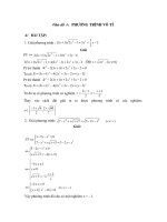 BÀI TẬP phương trình vô tỉ