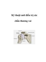 Kỹ thuật mới điều trị các chấn thương vai ppt