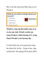 Bảo vệ tài liệu trong máy bằng công cụ của Windows ppsx