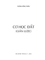 [Xây Dựng] Giáo Trình Cơ Học Ứng Dụng - Cơ Học Đất (Lê Xuân Mai) phần 1 ppt