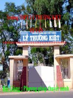 Bài giảng phương pháp thuyết minh