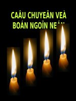 Bài 1: Câu chuyện về 04 cây nến