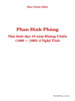 [Danh Nhân Việt Nam] Tiểu Sử Phan Đình Phùng phần 1 ppt
