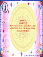 bài 19: nhân dân việt nam kháng chiến chống pháp xâm lược(từ 1858 đến trước năm 1873) tiết 2