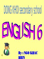 ENGLISH 6: UNIT 12: Section B1,2.3,4