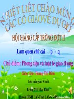 lam quen voi chu cai p,q