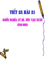 Khoi nghia lý BÝ(thao giang Tinhh)