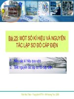 Bài 25: Một số kí hiệu thiết kế mạng điện