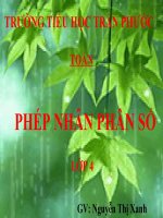 TOÁN 4- PHÉP NHÂN PHÂN SỐ