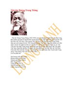 Nhà thơ Hoàng Trung Thông