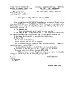 CV HD thi tim hieu  LLVT quân khu IV