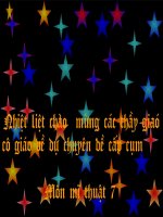 chuyen de cum mon Hoa