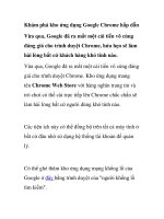 Khám phá kho ứng dụng Google Chrome hấp dẫn doc