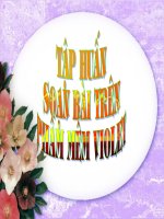 Tập huấn soạn bài bằng Violet