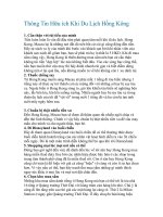Thông Tin Hữu ích Khi Du Lịch Hồng Kông ppt
