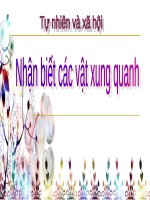 BAI 3 NHẬN BIẾT CÁC VẬT XUNG QUANH