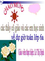 tiết 61: Làm quen với số nguyên âm