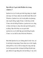 Bạn biết gì về quá trình iPodService trong windows ? pdf