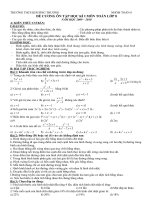 Đề cương ôn tập Toán 8 2009-2010