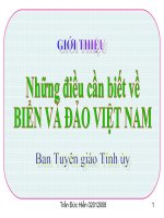 Những điều cần biết về biển và đảo Việt Nam