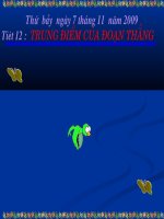 Bài:Trung điểm của đoạn thẳng