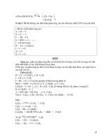 Phương Pháp, Kỹ Thuật Giải Toán Hóa Học HYDROCACBON phần 2 pdf