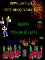 Đ Đ 4. Biết ơn thầy giáo cô giáo