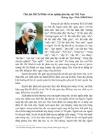 Chủ tịch Hồ Chí Minh với sự nghiệp giáo dục của Việt Nam