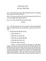 BÀI TẬP TIỂU LUẬN : ĐỊA CHẤT CÔNG TRÌNH pdf