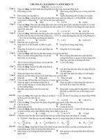 CHƯƠNG IV: DAO ĐỘNG VÀ SÓNG ĐIỆN TỪ