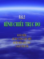 Hình chiếu trục đo chuẩn, đẹp