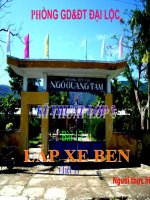 Lắp xe ben - Kỹ thuật 5- Tuần 24,25