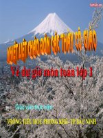 T1 (tuần 25):Luyện tập chung