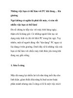 Những việc bạn có thể làm với PC khi đang… lên giường docx