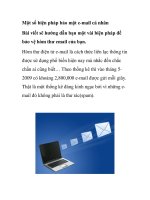 Một số biện pháp bảo mật e-mail cá nhân pptx