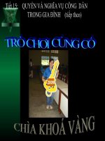 Tro choi QUYEN VA NGHIA VU CD TRONG GIA DINH