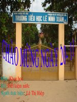 bài tiết kiệm nước